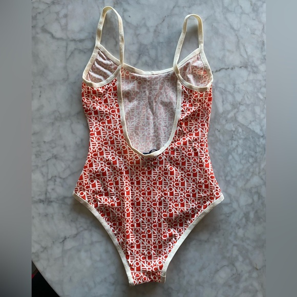 Authentic NWT Moncler Logo Print One Piece Swimsuit - Picture 4 of 8